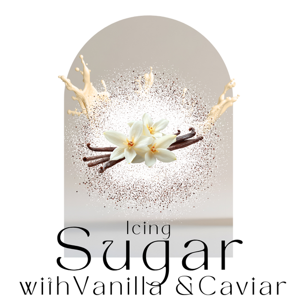 Confectioners' Icing Sugar with Vanilla Powder and Vanilla Caviar